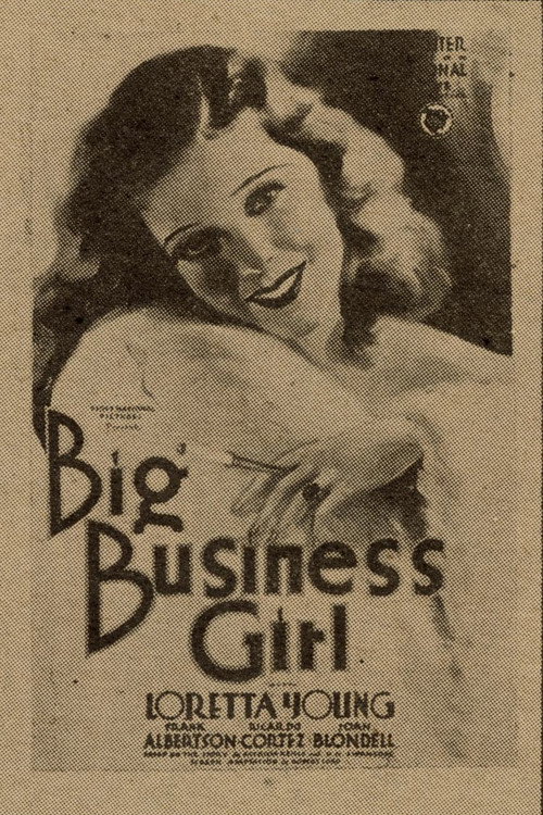 Movie poster for Big Business Girl (1931)