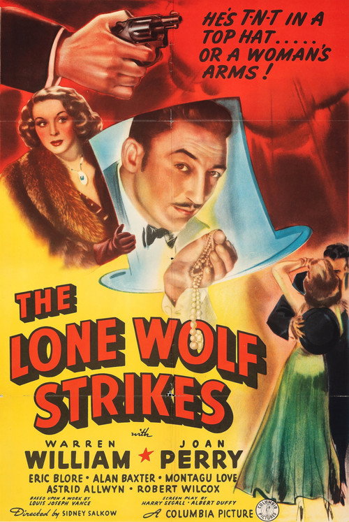 Movie poster for The Lone Wolf Strikes (1940)