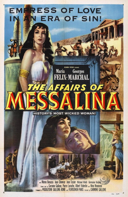 Movie poster for The Affairs of Messalina (1951)