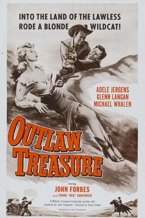 Movie poster for Outlaw Treasure (1955)