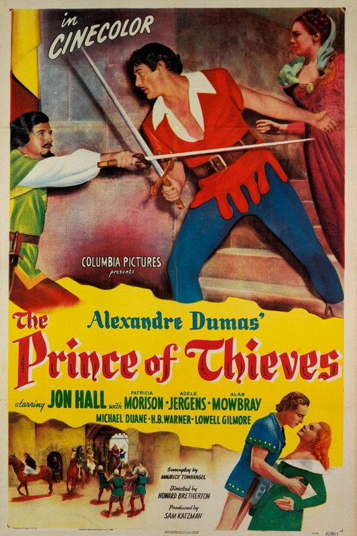 Movie poster for The Prince of Thieves (1948)