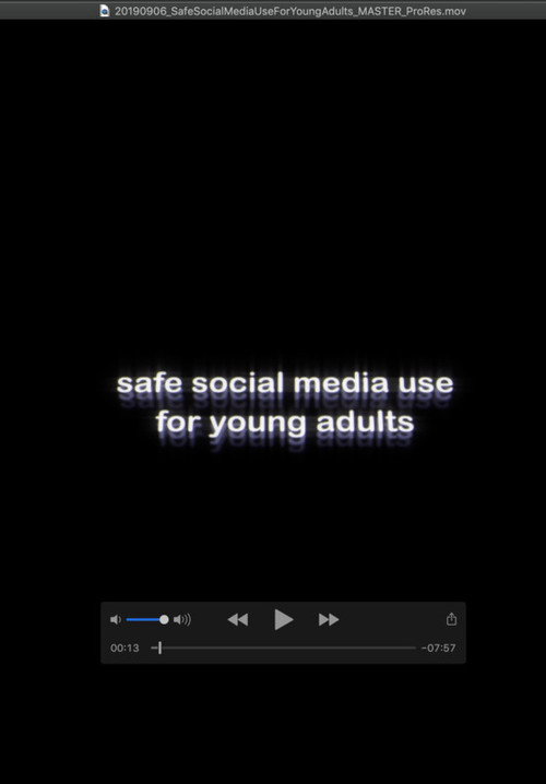 Movie poster for Safe Social Media Use for Young Adults