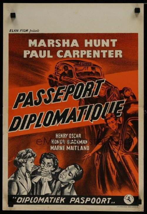 Movie poster for Diplomatic Passport (1954)