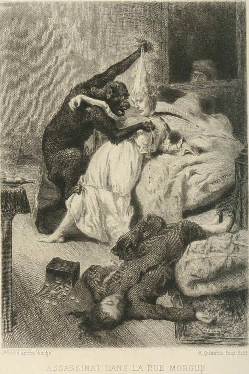 Movie poster for The Murders in the Rue Morgue (1914)
