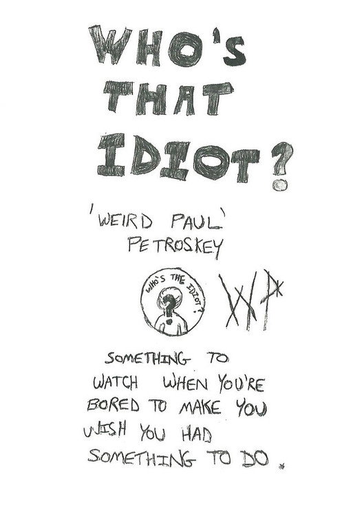 Movie poster for Who's That Idiot? (1989)