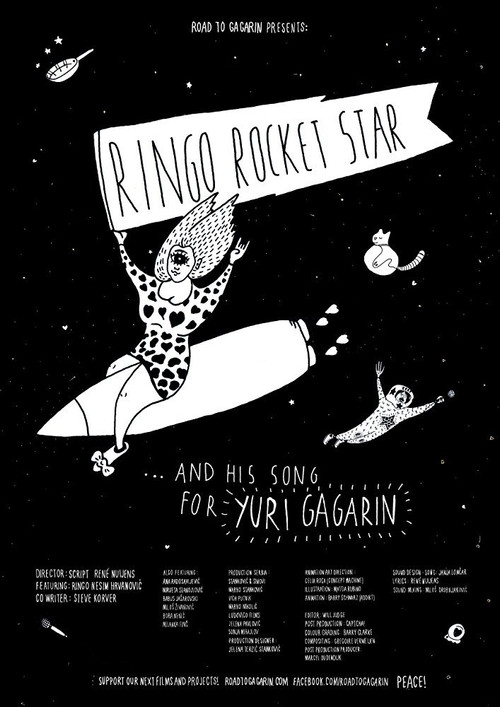 Movie poster for Ringo Rocket Star and His Song for Yuri Gagarin (2017)