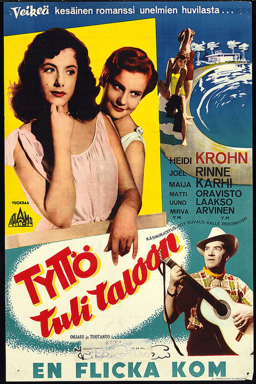Movie poster for Tyttö tuli taloon (1956)