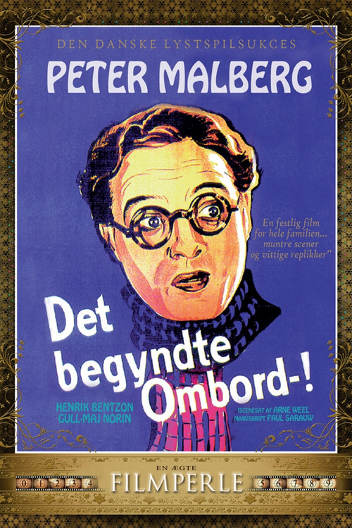 Movie poster for Det begyndte ombord (1937)