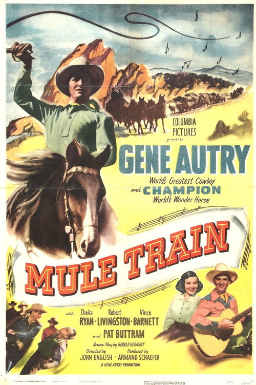 Movie poster for Mule Train (1950)