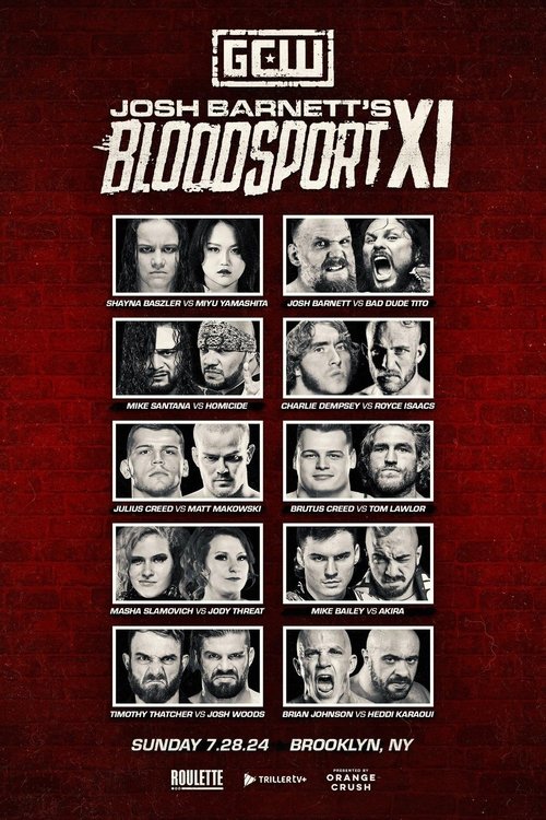 Movie poster for GCW Josh Barnett's Bloodsport XI (2024)