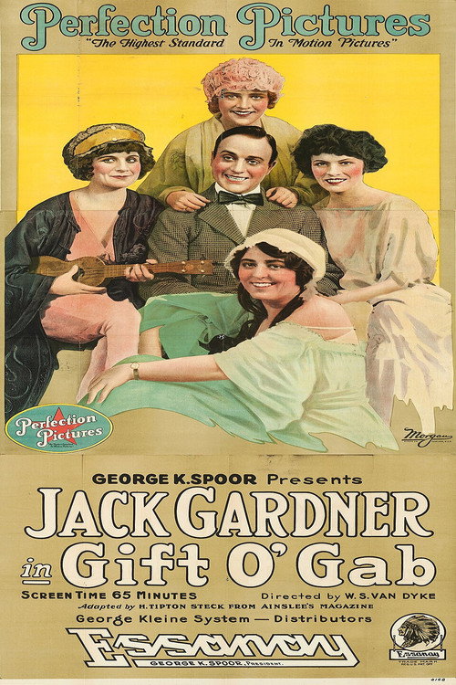 Movie poster for Gift o' Gab (1917)