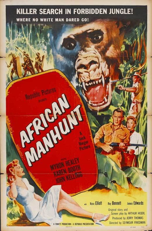 Movie poster for African Manhunt (1955)