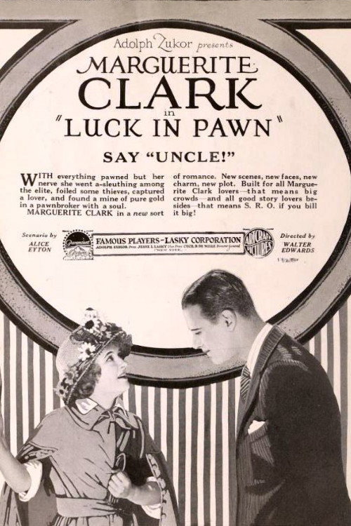 Movie poster for Luck in Pawn (1919)