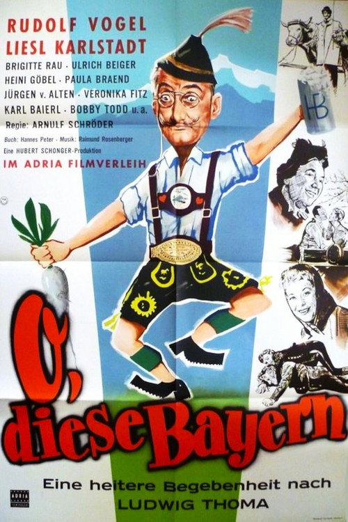 Movie poster for Oh, diese Bayern! (1960)