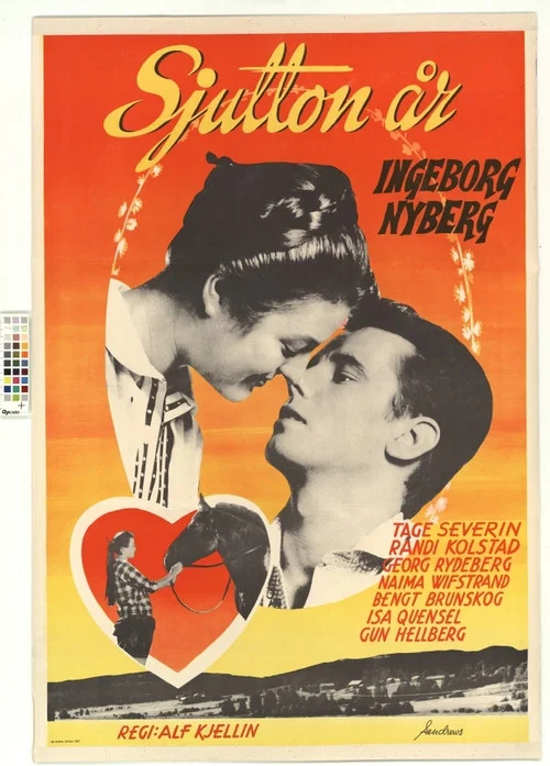 Movie poster for Sjutton år (1957)