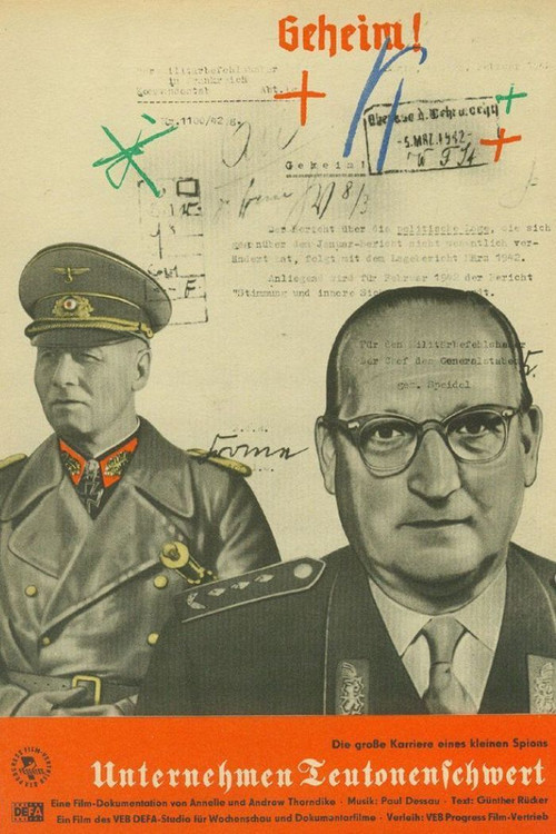 Movie poster for Operation Teutonic Sword (1958)