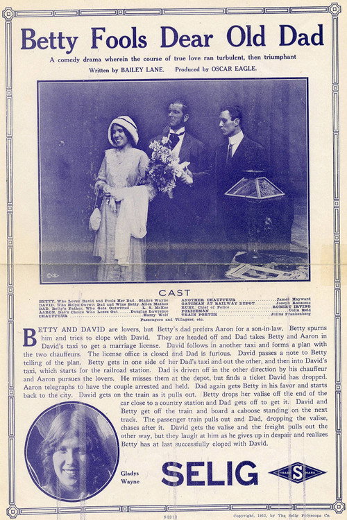 Movie poster for Betty Fools Dear Old Dad (1912)