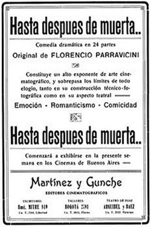 Movie poster for 'Til After Her Death (1916)