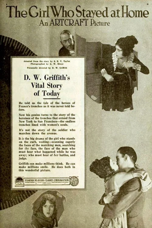 Movie poster for The Girl Who Stayed at Home (1919)