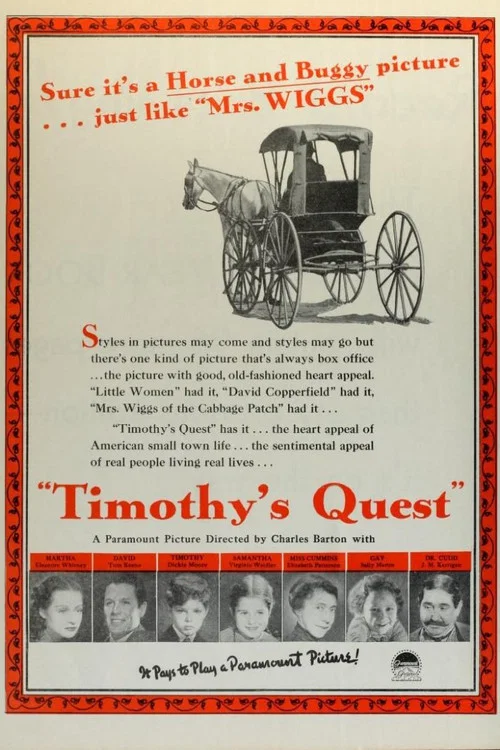 Movie poster for Timothy's Quest (1936)