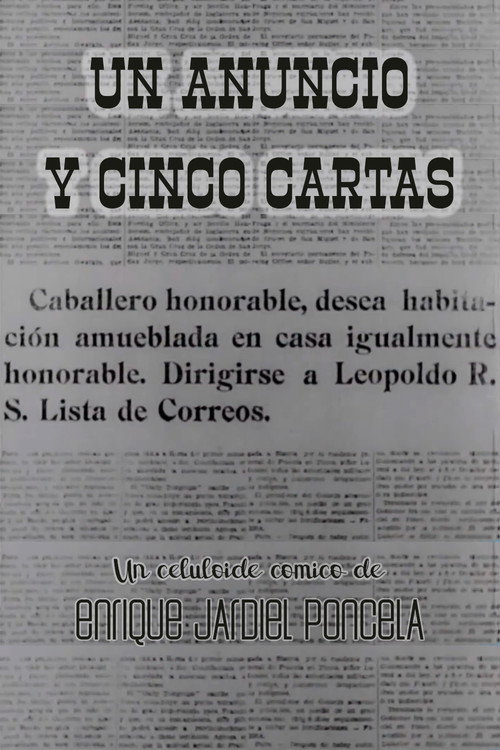 Movie poster for Un anuncio y cinco cartas (1937)