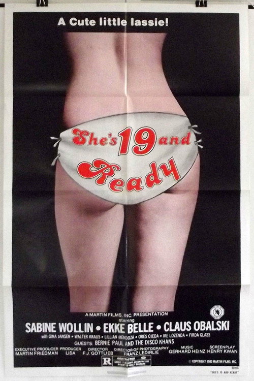 Movie poster for She's 19 and Ready (1979)