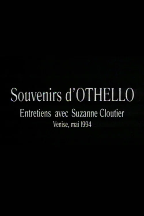 Movie poster for Souvenirs d'Othello (1995)