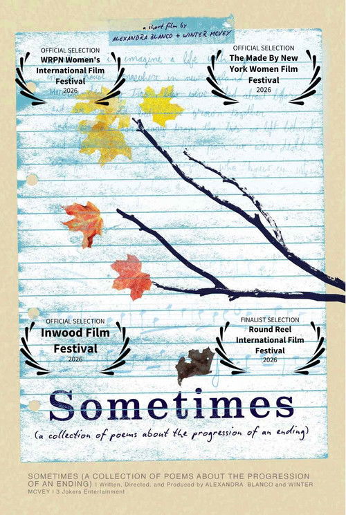 Movie poster for Sometimes: A Collection of Poems About the Progression of an Ending (2026)