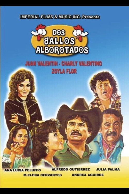 Movie poster for Dos gallos alborotados (1991)