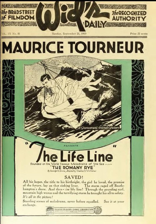 Movie poster for The Life Line (1919)