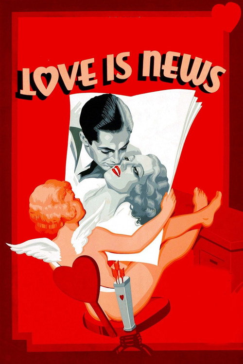 Movie poster for Love Is News (1937)