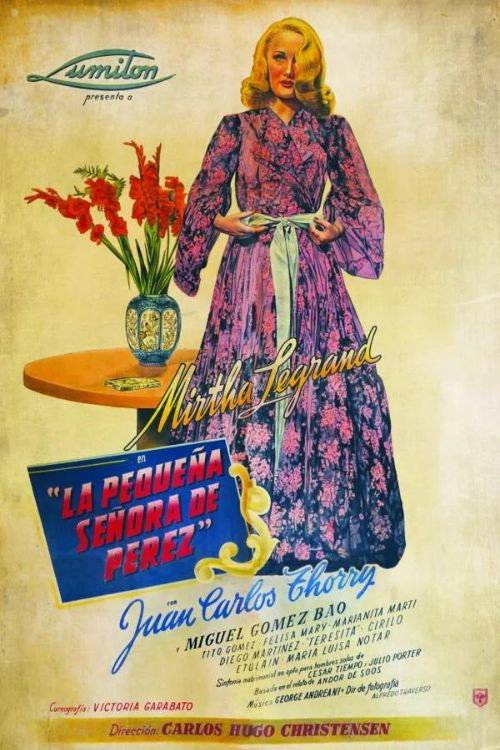 Movie poster for La pequeña señora de Pérez (1944)