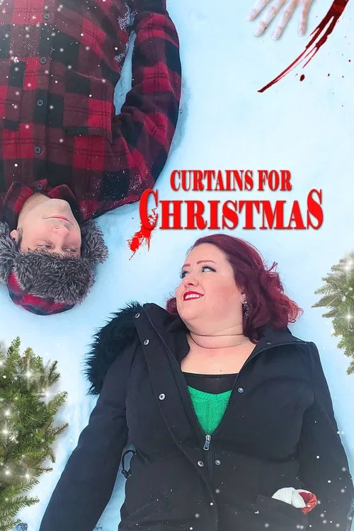 Movie poster for Curtains for Christmas (2024)