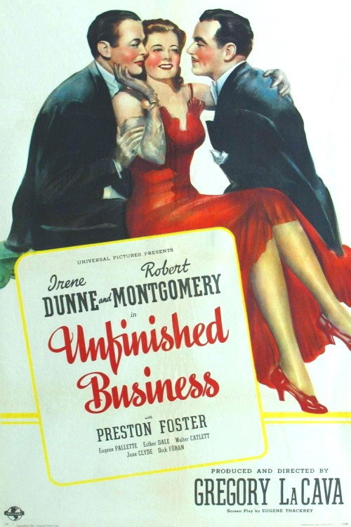 Movie poster for Unfinished Business (1941)