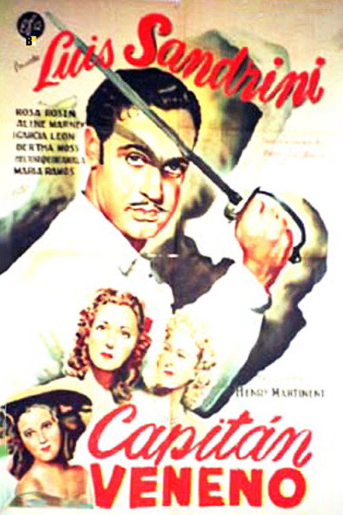 Movie poster for Capitán Veneno (1943)