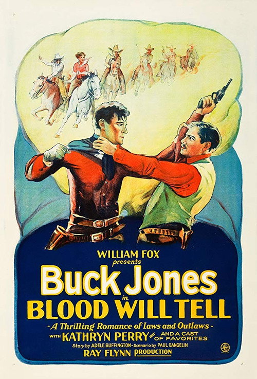 Movie poster for Blood Will Tell (1927)