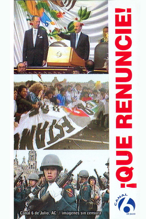 Movie poster for ¡Que renuncie! (1989)