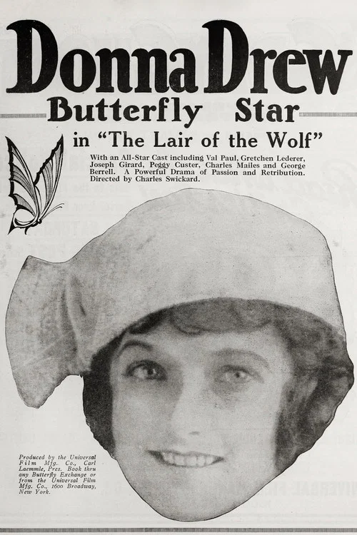 Movie poster for The Lair of the Wolf (1917)