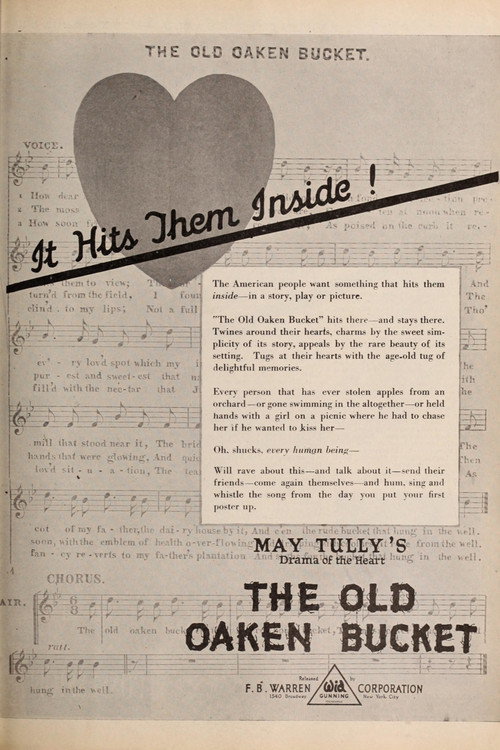 Movie poster for The Old Oaken Bucket (1921)