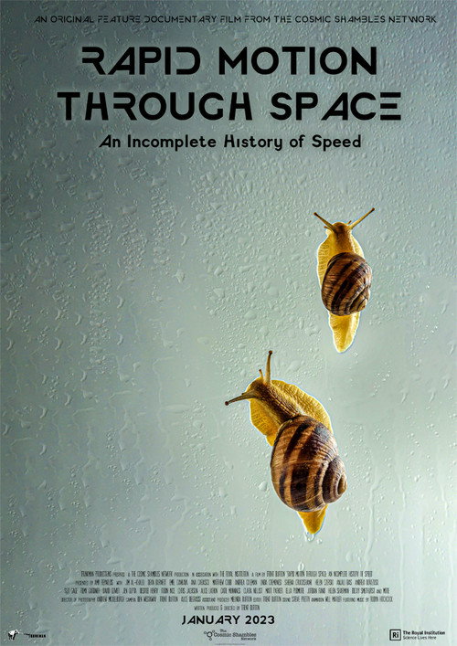 Movie poster for Rapid Motion Through Space: An Incomplete History of Speed (2023)