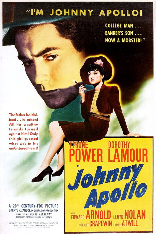 Movie poster for Johnny Apollo (1940)