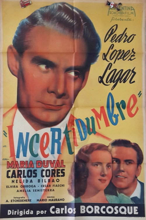 Movie poster for Incertidumbre (1942)