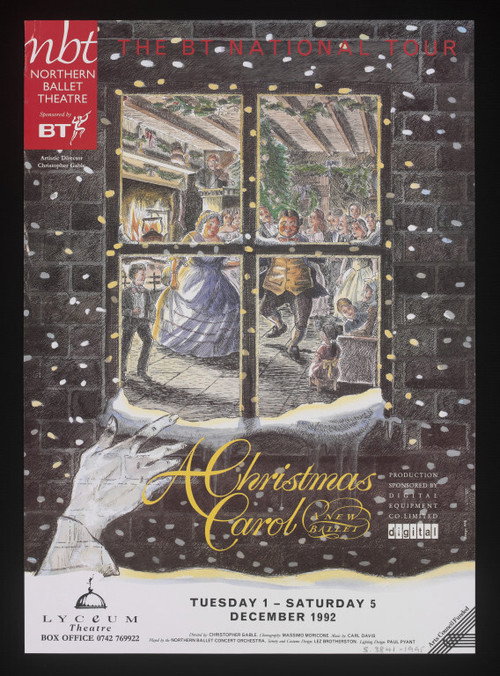 Movie poster for Northern Ballet's A Christmas Carol (1992)