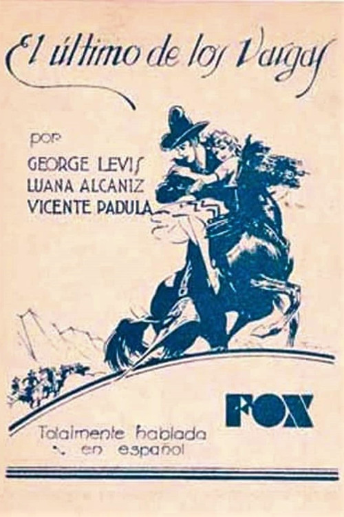 Movie poster for The Last of the Vargas (1930)