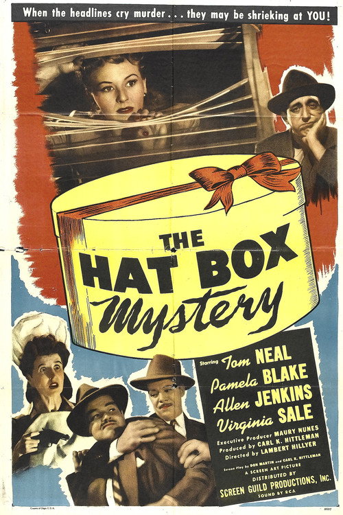 Movie poster for The Hat Box Mystery (1947)