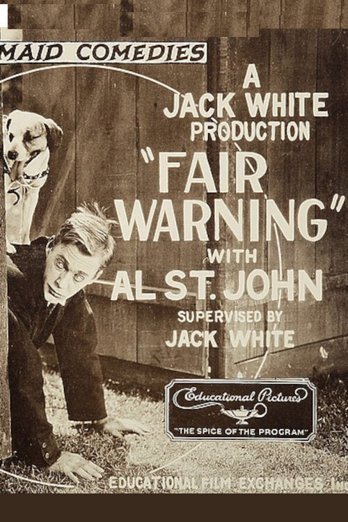 Movie poster for Fair Warning (1925)