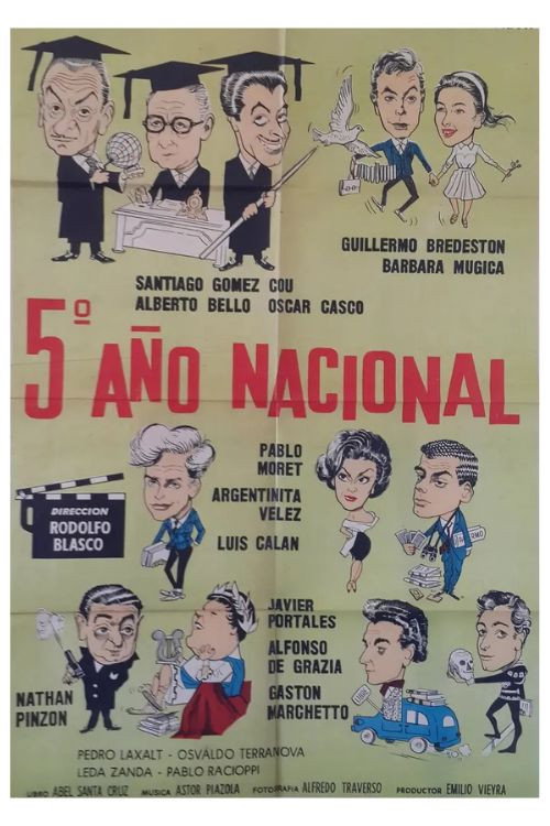 Movie poster for Last year of Nacional High School (1961)