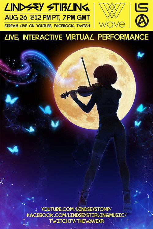 Movie poster for Lindsey Stirling - Artemis Virtual livestream VR concert (2019)