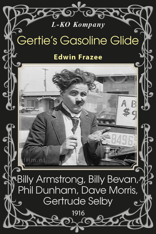 Movie poster for Gertie's Gasoline Glide (1916)