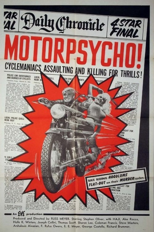 Movie poster for Motorpsycho! (1965)
